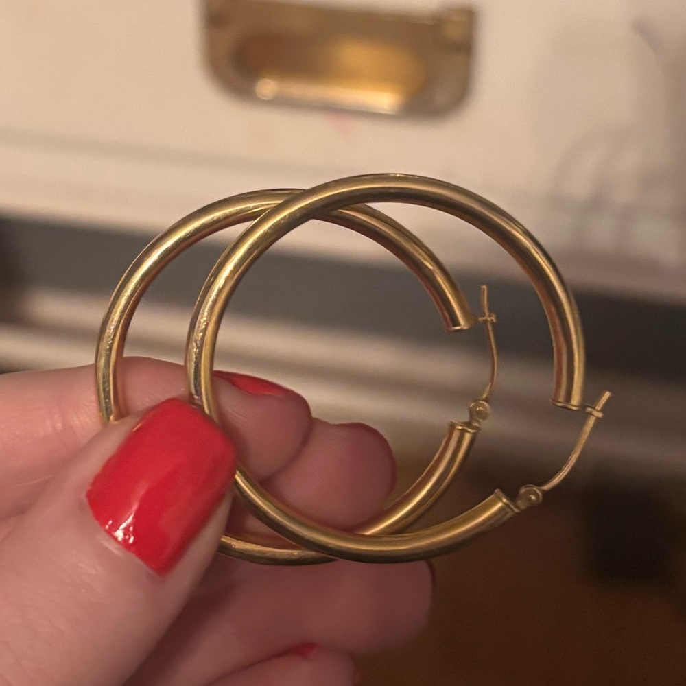 Classic Gold Hoop Earrings